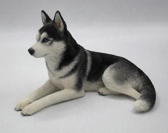 Resting Husky 3D Printable Model – Dog Lover Digital Print File