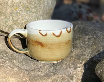 Porcelain coffee mug, vitreous porcelain, hand-thrown mug, pottery mug, stoneware mug, ceramic mug