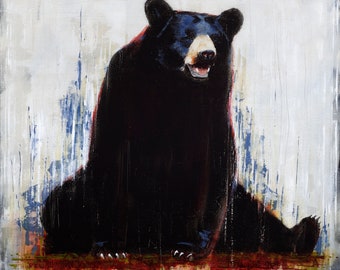Black Bear - Spirit Animal - Premium Archival Matte Art Print