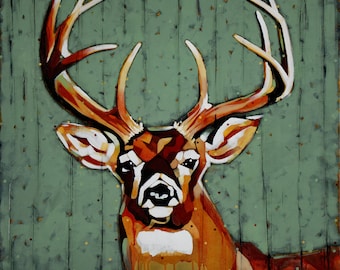 Whitetail Deer Buck - Antlers - Premium Matte Art Print