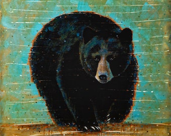Black Bear Spirit Animal Premium Matte Art Print