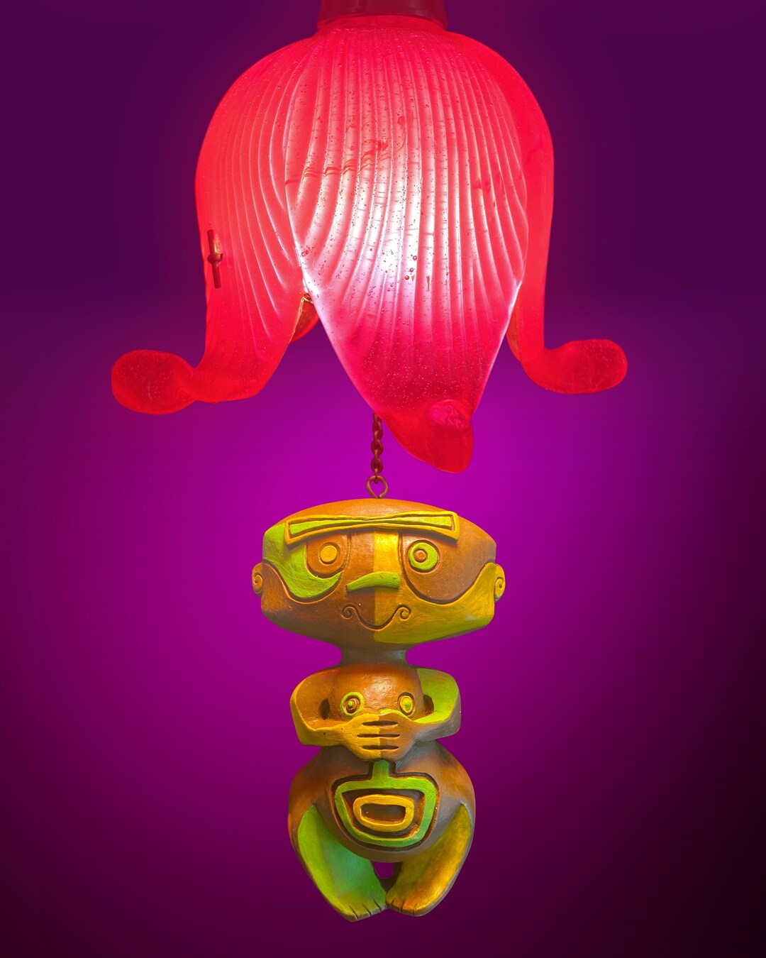 Tiki Room Tangaroa Baby Swag Lamp Etsy