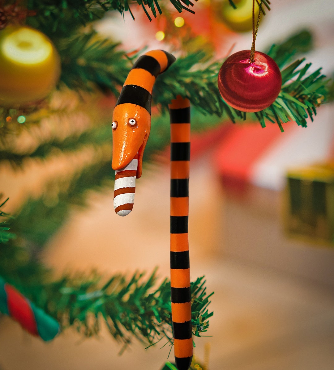 Nightmare Before Xmas Snake - Orange W/candy Cane - Etsy