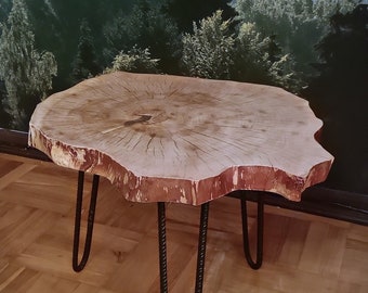 Couchtisch Scheibe Holz rund