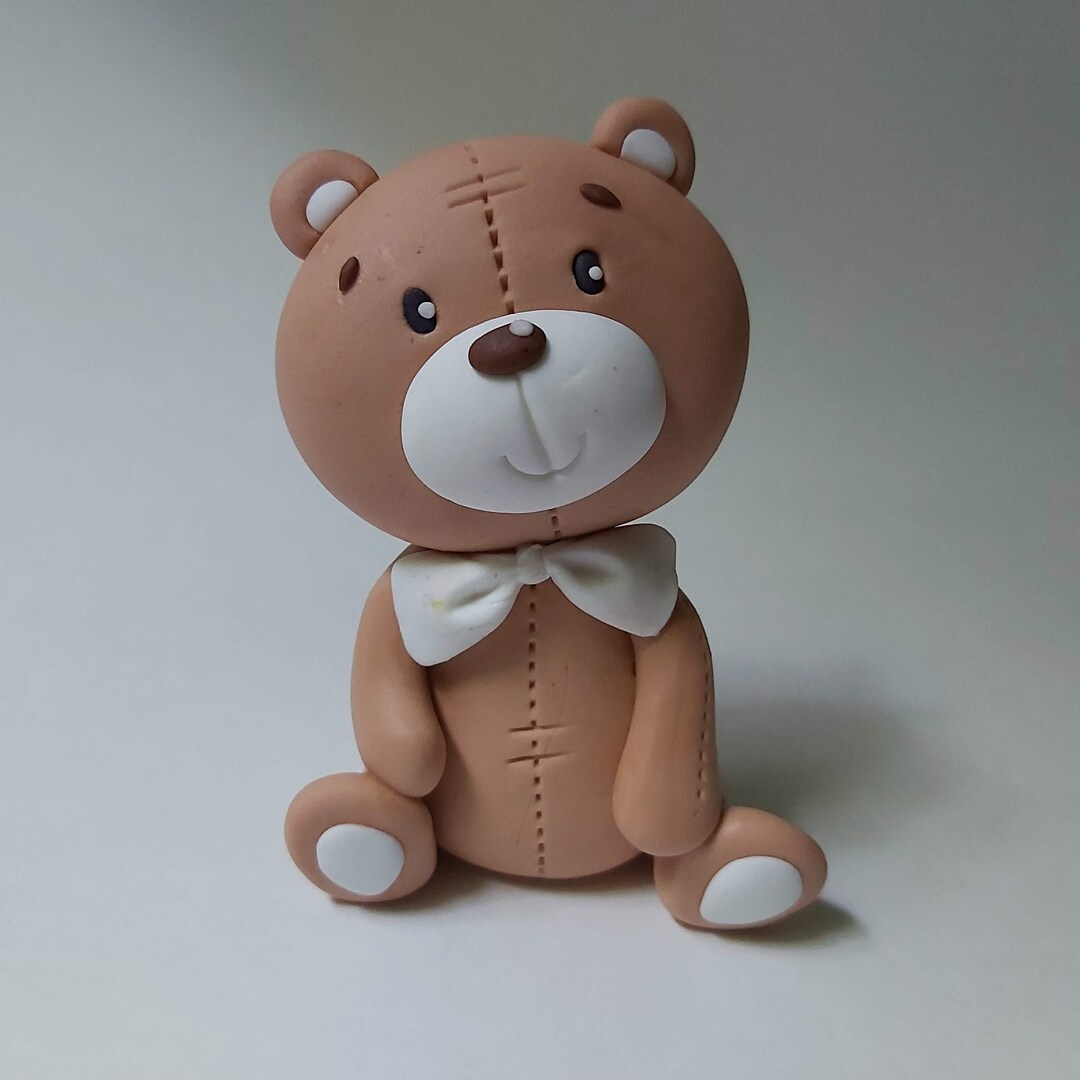 Teddy Bear Fondant Cake Topper 3D Etsy Canada