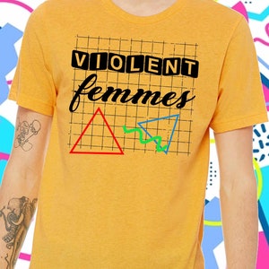 Violent Femmes Band Shirt Art Fun Cool Retro