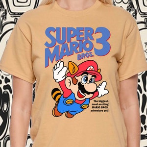 Super Mario Bros. 3 Retro Nes Box Art Video Game T Shirt - Etsy Super Mario Bros. 3 Retro Nes Box Art Video Game T Shirt - Etsy