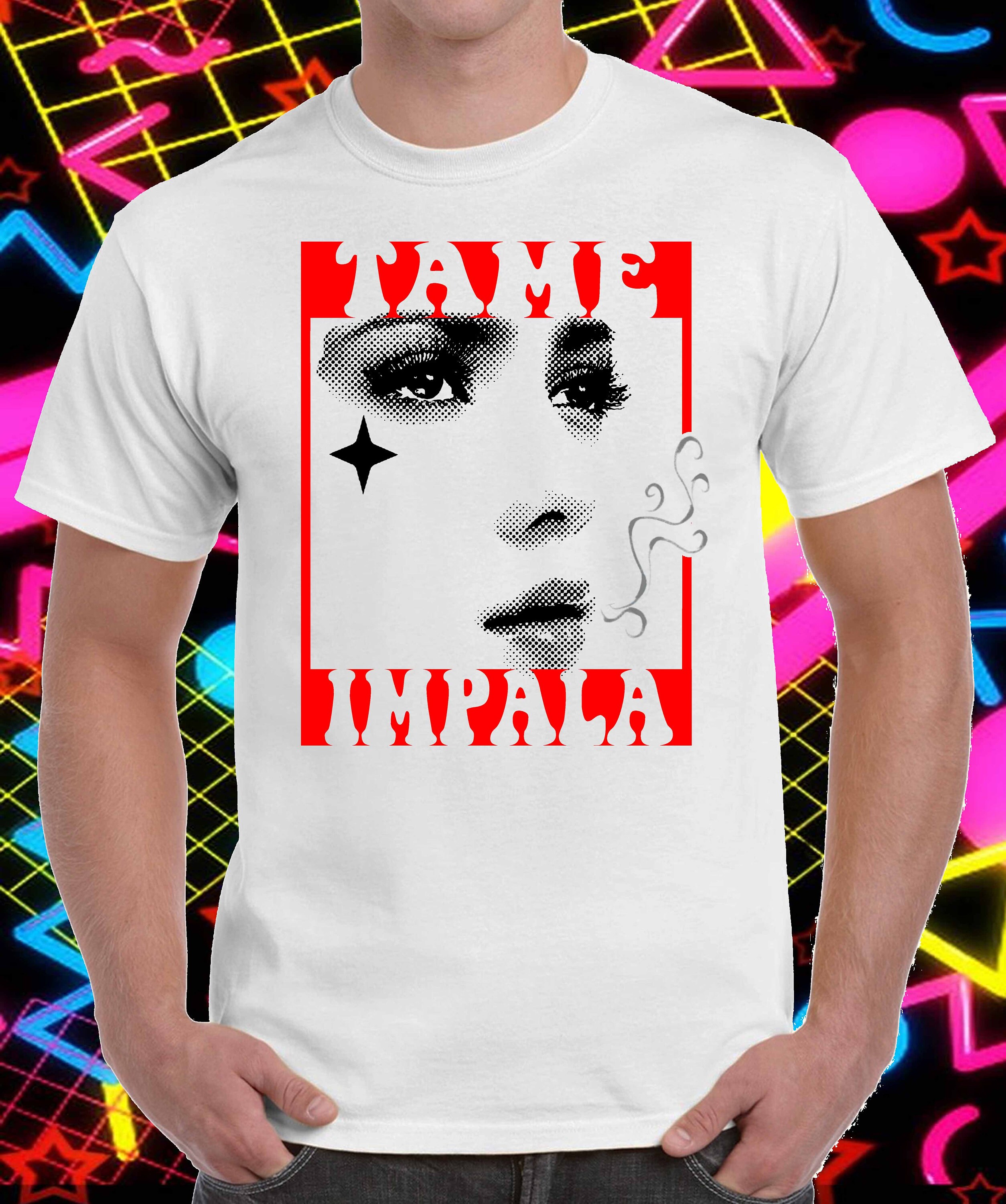 テーム・インパラ バンド Tシャツ：インディーロック グラフィック T