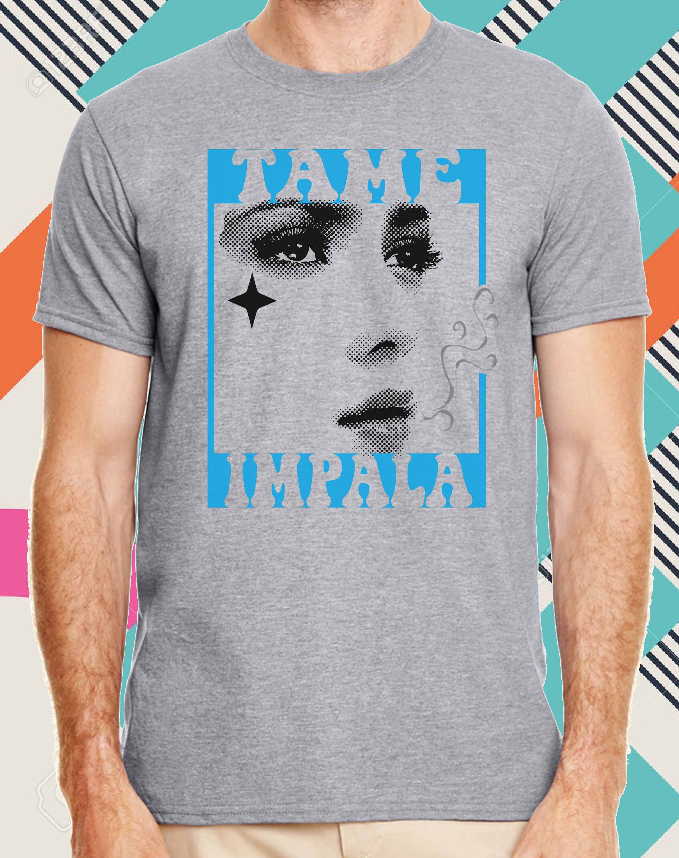 テーム・インパラ バンド Tシャツ：インディーロック グラフィック T