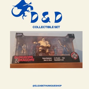 NEW Dungeons & Dragons Die Cast - Human Barbarian, Elf Paladin, Ogre, Drow Elf Rogue, Dragonborn Cleric