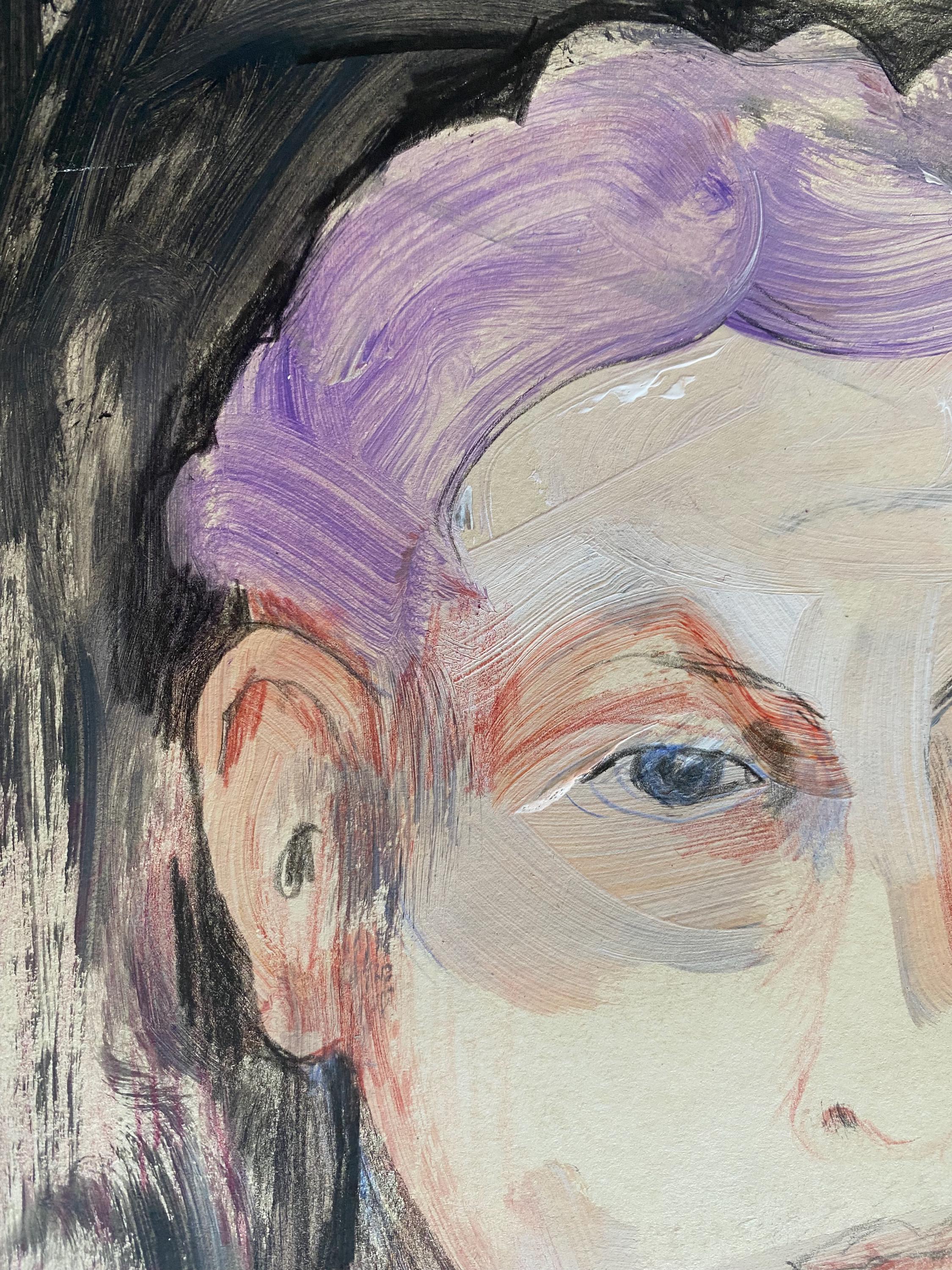Original, Signed Water Colour Portrait, Male, Female, Androgynous ...