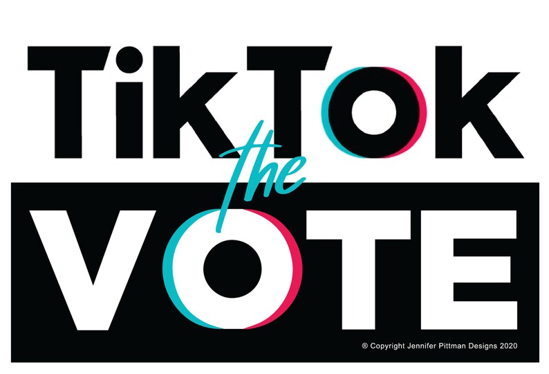 Tik Tok the Vote Removable Bumper Stickers Etsy