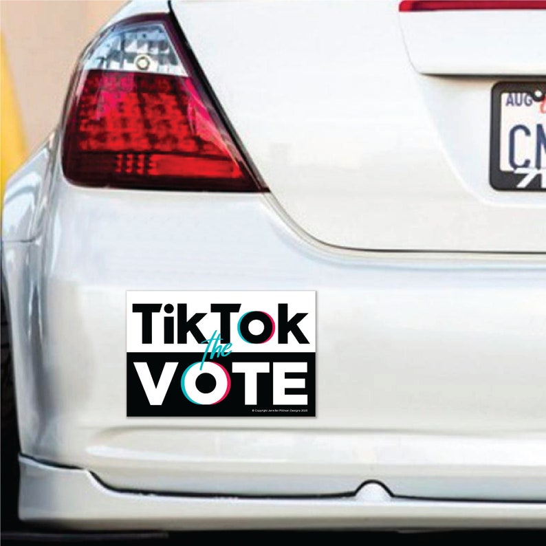 Tik Tok the Vote Removable Bumper Stickers Etsy