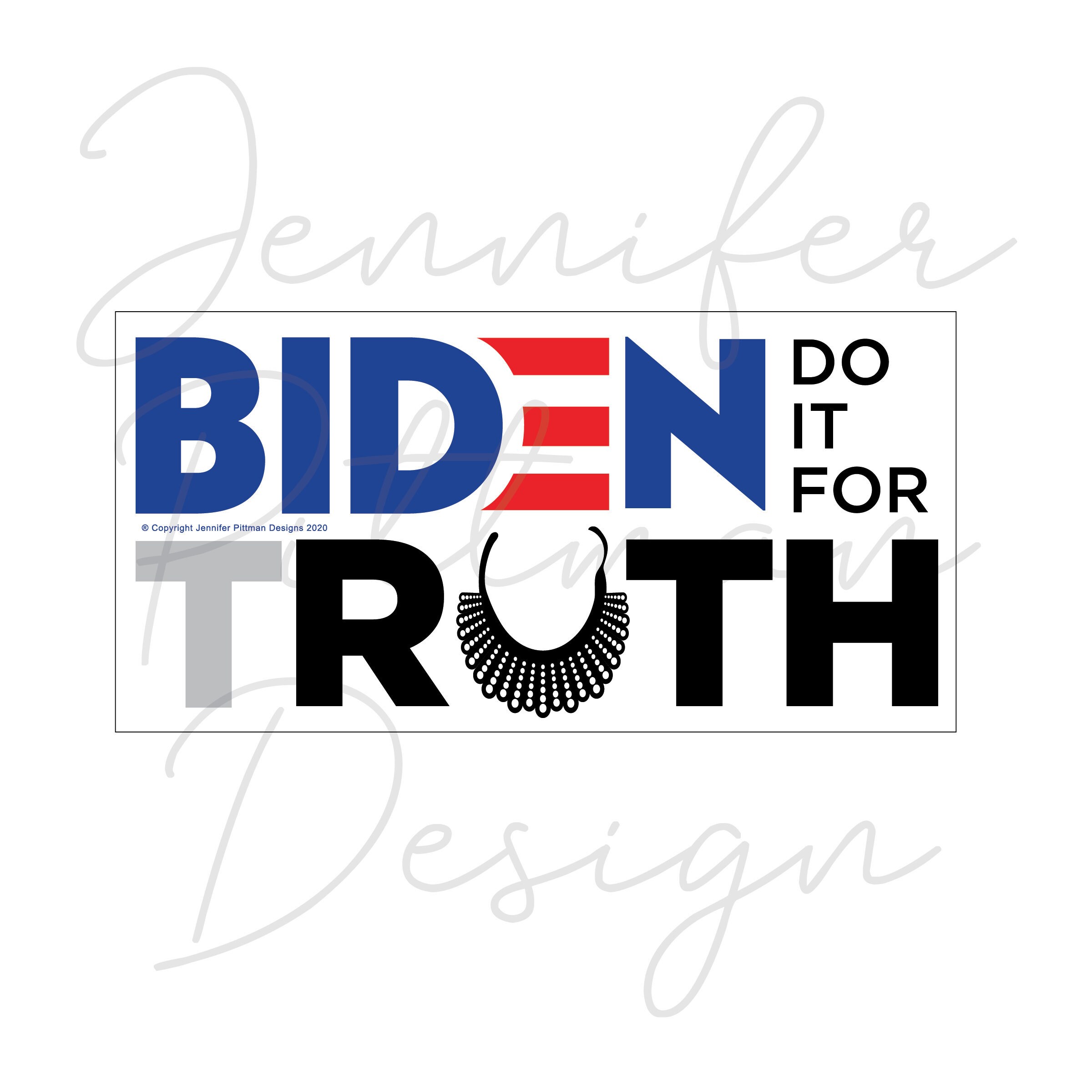 BIDEN for tRUTH Removable Bumper Sticker Etsy