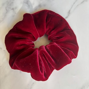 Silk Velvet Scrunchie | Letterbox Gift | Designer Hair Tie | UK Small Batch
