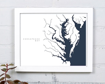 Chesapeake Bay | Virginia + Maryland Bay Multi-Size Print