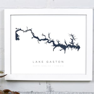 Lake Gaston | North Carolina + Virginia Lake Multi-Size Print