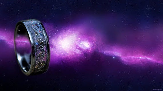 Deep space black ceramic ring sale