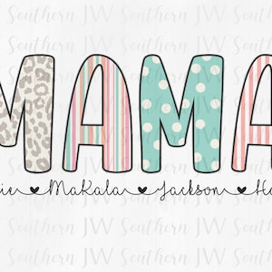 Personalized Mama PNG