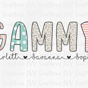 Personalized Gammy PNG