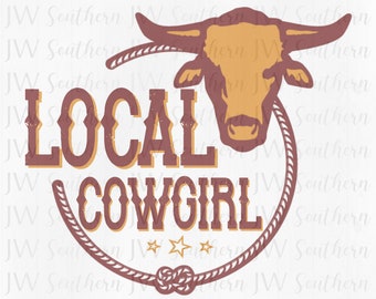 Lokales Cowgirl PNG - Instant digital download