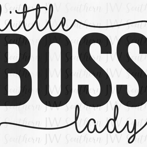 Little Boss Lady PNG - Instant digital download