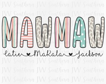 Personalized Mawmaw PNG