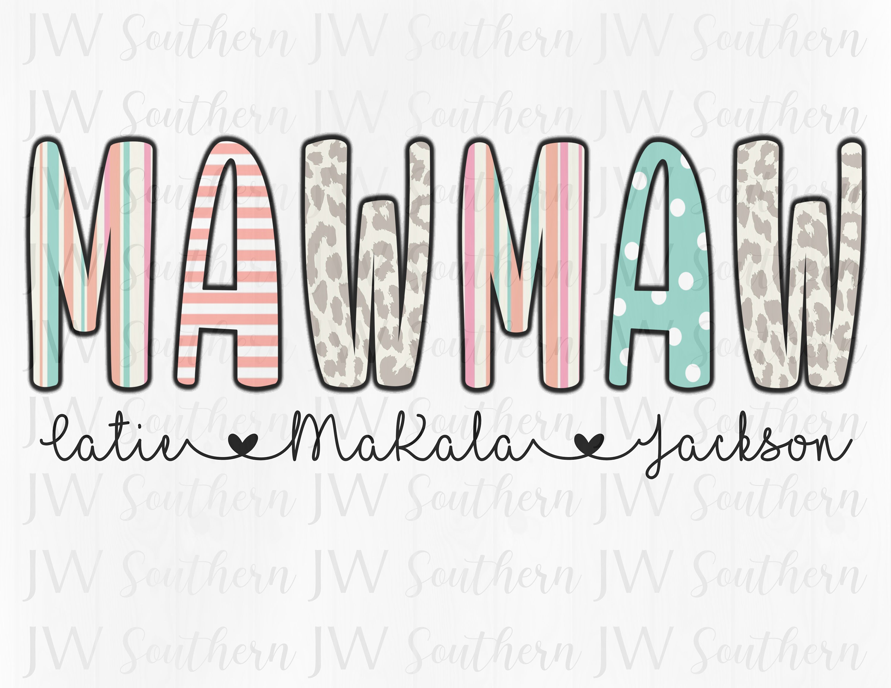 Personalized Mawmaw PNG - Etsy