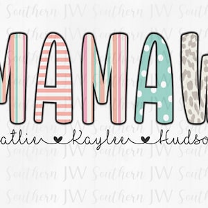 Personalized Mamaw PNG