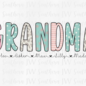 Personalized Grandma  PNG