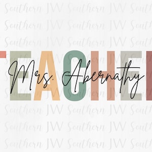 Personalized Teacher PNG