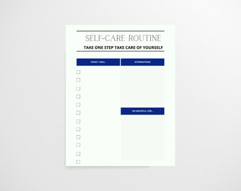 Self Care Tracker, Wellness Planner, Self Care Planner, Wellbeing Planner, Self-care Self love Mind Soul & Body, Self Care Routine Tracker