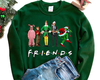 Gift for Wife Christmas Friends Tshirt Fun Grinch Santa Ralphie Cousin Eddie Kevin Clark Griswold Christmas Story