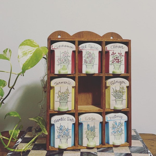 Vintage Spice Rack Etsy