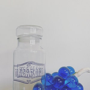 Catelli Pasta Jar w/ Sealing Lid / Retro Catelli Macaroni Storage Jar / Catelli Spaghetti Storage Jar / Vintage Pasta Glass Storage Jar