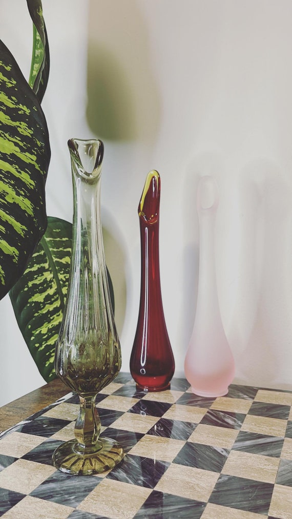 ヴィンテージ フェントン ガラス バッド ベース - Etsy 日本