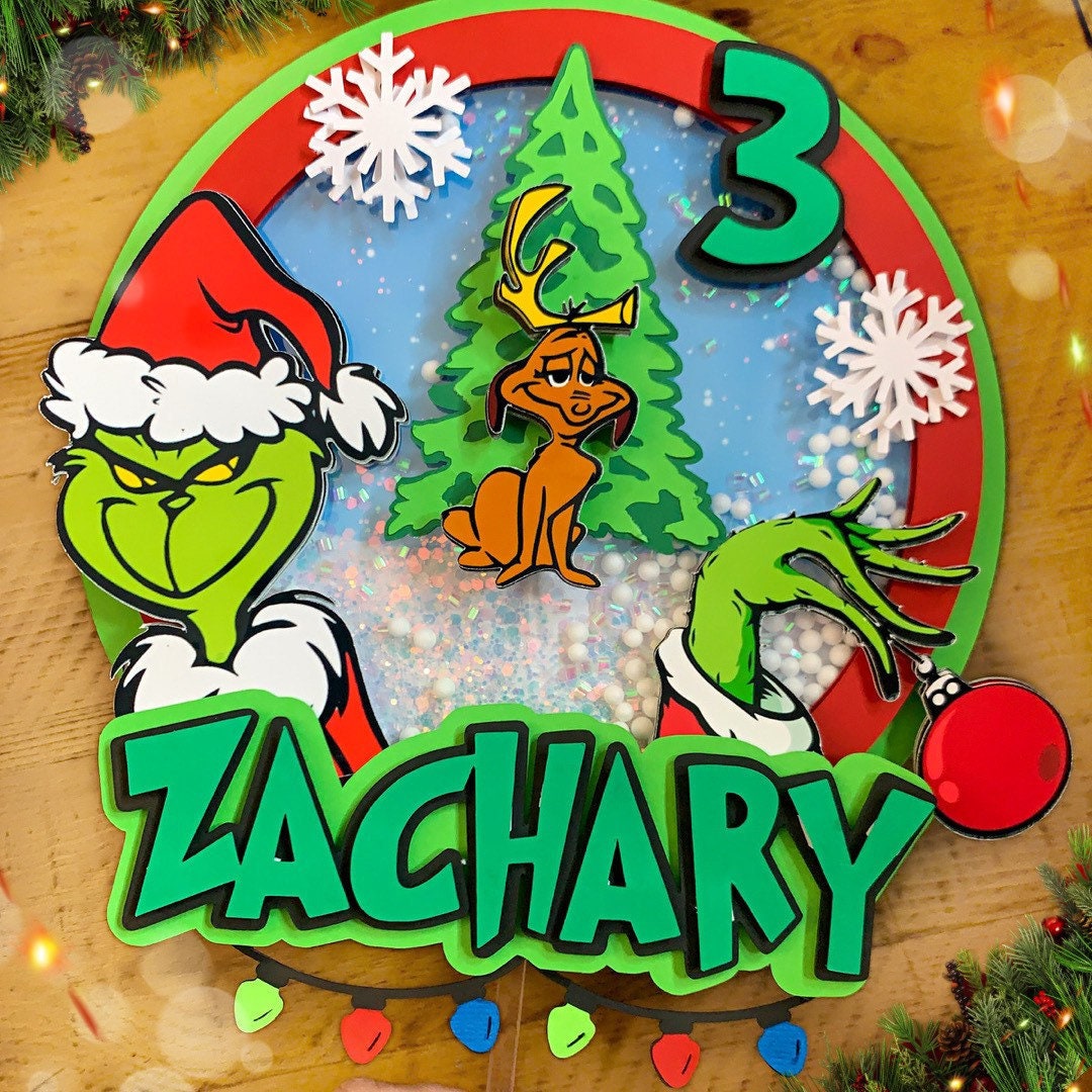 Grinch Birthday Grinch Birthday party grinch party cake Etsy
