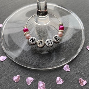 Personalised wine glass charms - wedding/ party/ gift/ hen party *ETSY BESTSELLER*