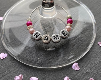 Personalised wine glass charms - wedding/ party/ gift/ hen party *ETSY BESTSELLER*