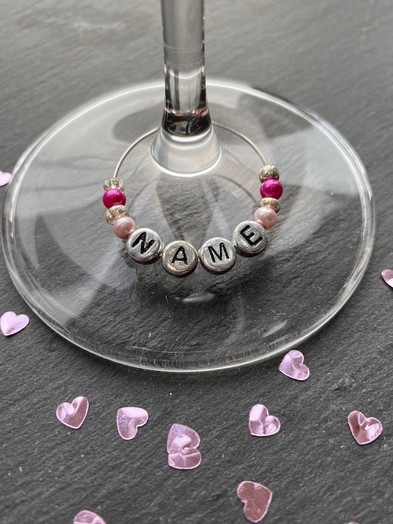 Wedding Gift 20 Pink Crystal Wine Glass Charms Hens Party Wedding Gift 20 Pink Crystal Wine Glass Charms Hens Party