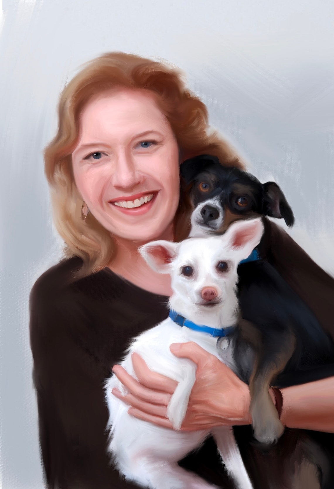 Pet and Owner Portraitpersonalised Pet Owner Giftportrait Etsy