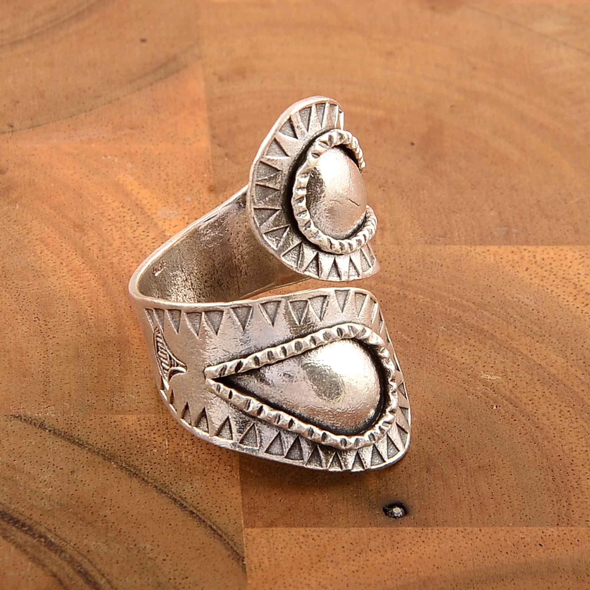 Adjustable ring925 sterling silver ringwrap ringstatement Etsy