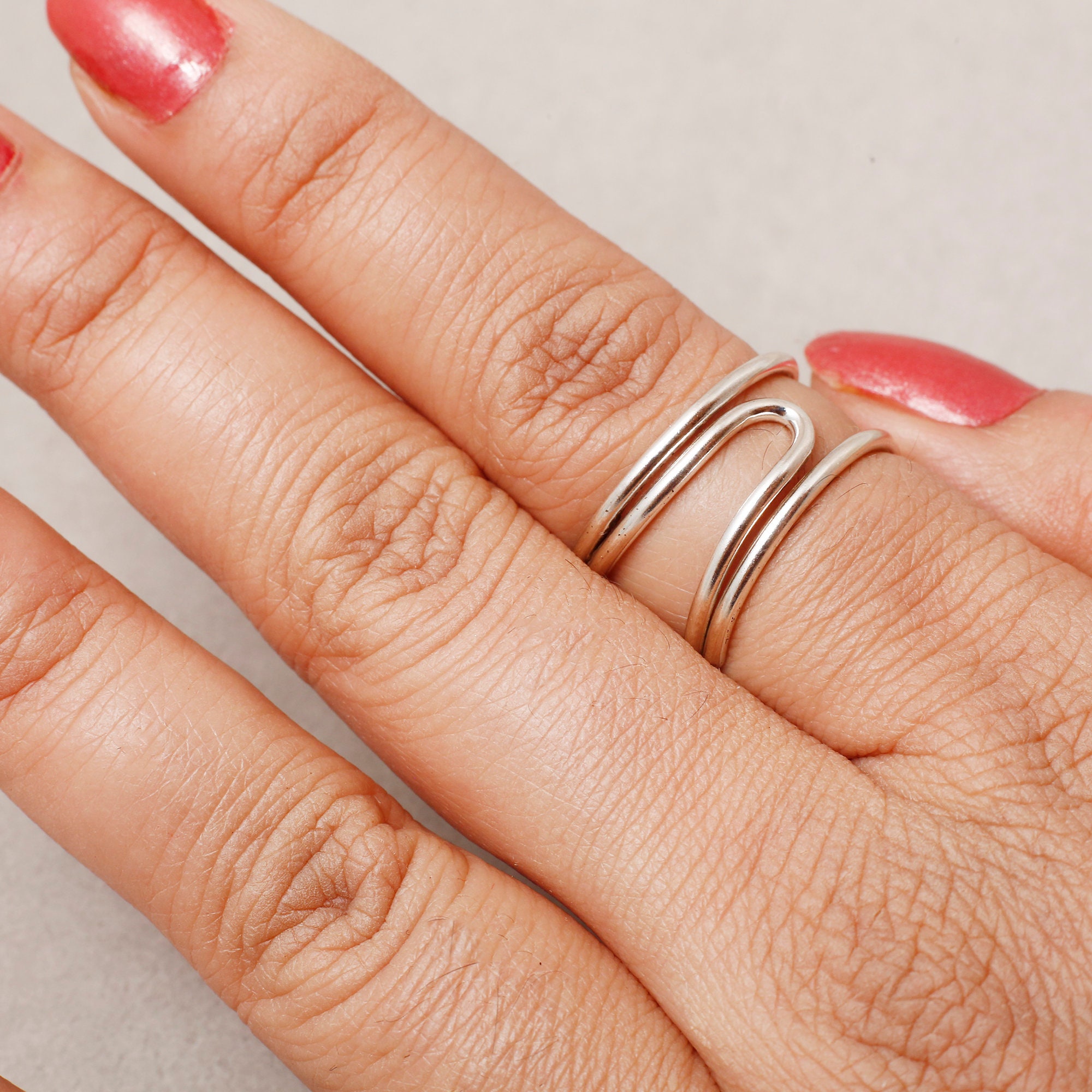 Sterling Silver Splint Ring Adjustable for PIP or DIP Joint Etsy UK