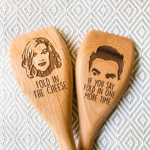 Fold in the Cheese David Rose Moira Rose Wooden Spoons Rose Apothecary image 1