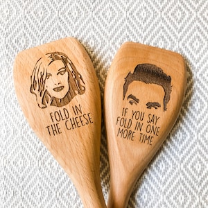 Fold in the Cheese David Rose Moira Rose Wooden Spoons Rose Apothecary image 1