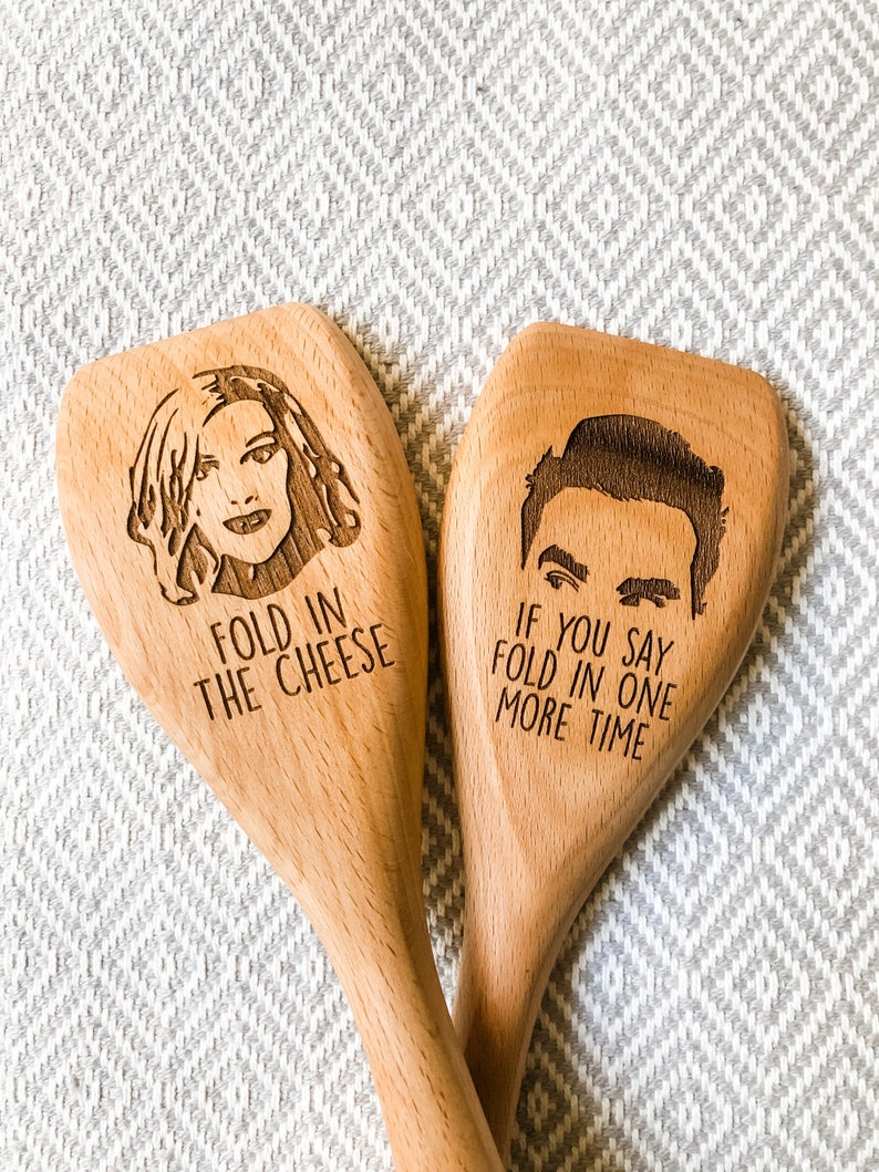 Fold in the Cheese David Rose Moira Rose Wooden Spoons Rose Apothecary image 1