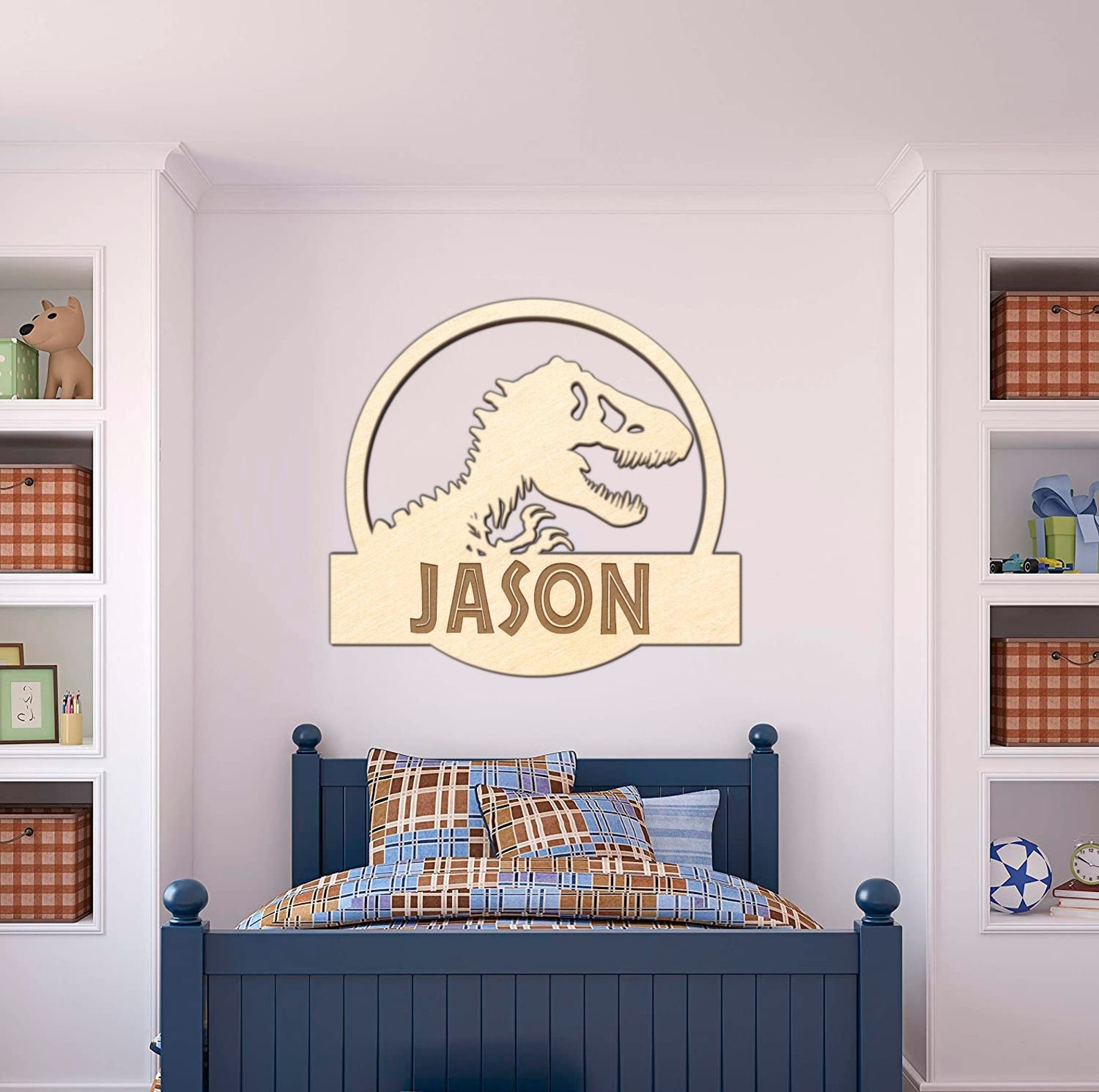 Large Jurassic Park Wood Name Wall Sign Jurassic World Door - Etsy