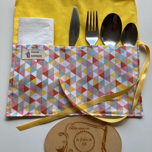 nomadic cutlery tray in coated cotton