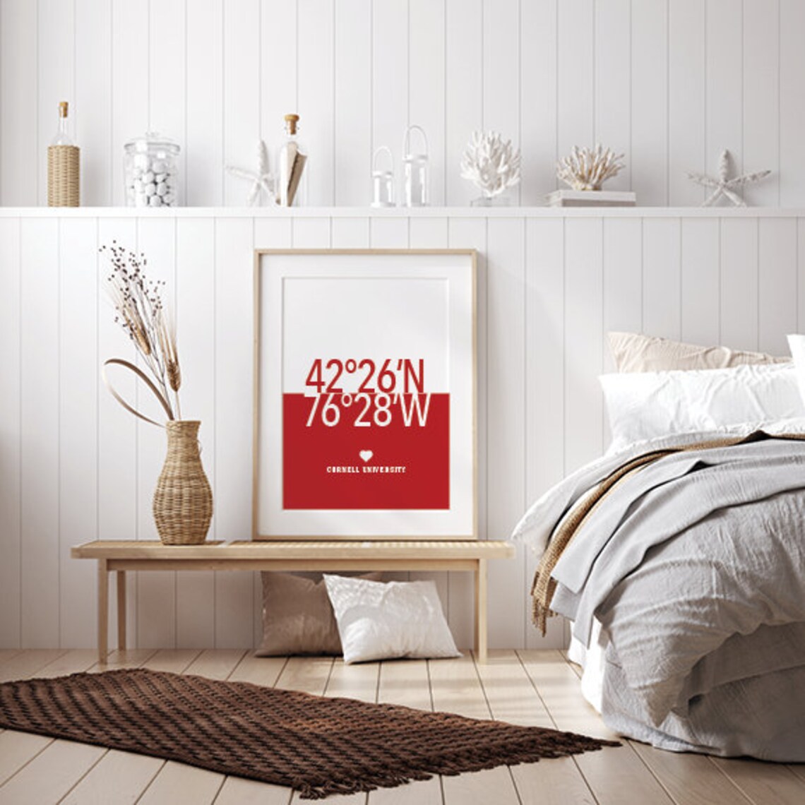 Cornell University wall art Cornell University gift Student Etsy