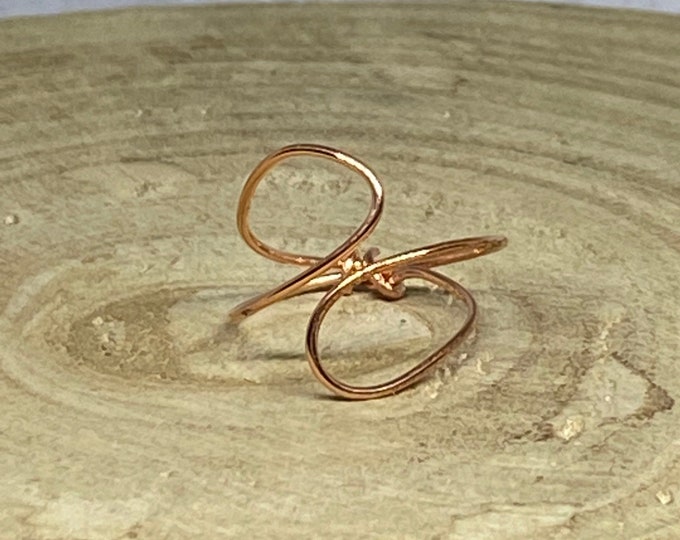 Minimalist Ring | Copper Adjustable Ring | Copper Ring | Wire Ring | Copper Jewelry | Handmade Ring | Statement Ring | Adjustable Ring